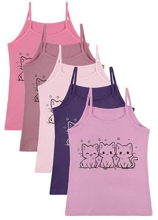 Майка для девочки, 6-7 лет (рост 122-128) 6