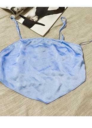 Primark крутий блакитний топ на шлейках як новий