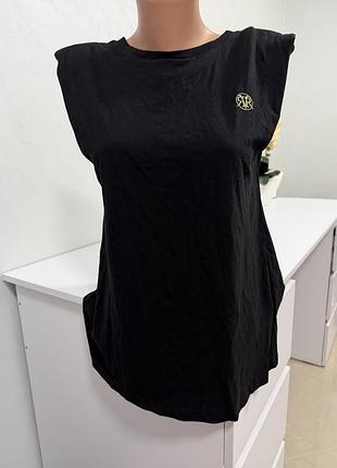 Чорна майка river island з підплічниками розмір 12