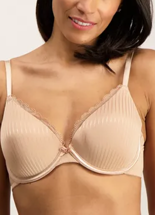 95d 90e гладкий формованный бюстгальтер бежевый t-shirt bra полная чашка