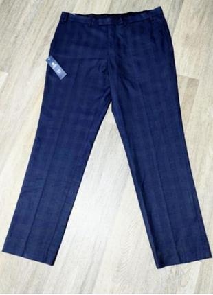 Мужские новые брюки tailoring by f&f , размер 38/33 slim fit , синие