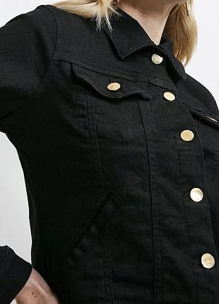 Чорна джинсова куртка karen millen розмір 12