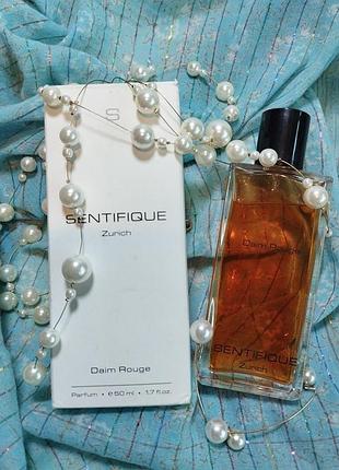 Парфумована вода daim rouge
sentifique
eau de parfum 
made in switzerland 
50 ml