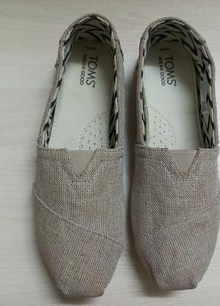 Мокасины весна-лето жен. 38.5-39р.toms вьетнам
