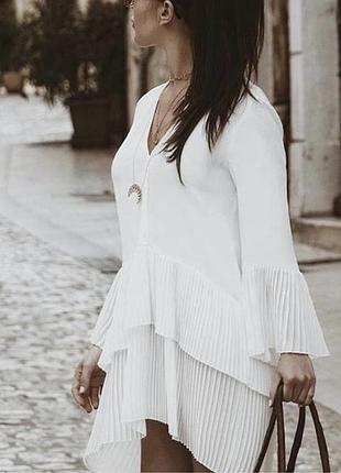 Плісирована сукня zara