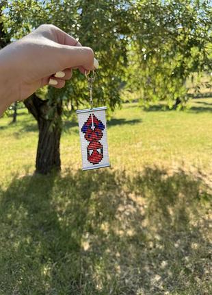 Брелок з бісеру «людина-павук» ручної роботи 🕷️