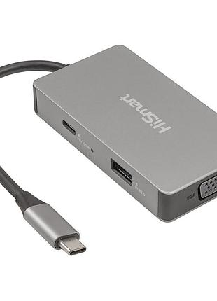 Док-станция hismart ca913879 usb-c hdmi vga usb 5-в-1