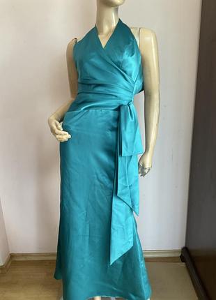 Ошатна атласна сукня/ xs/ brend dessy collection