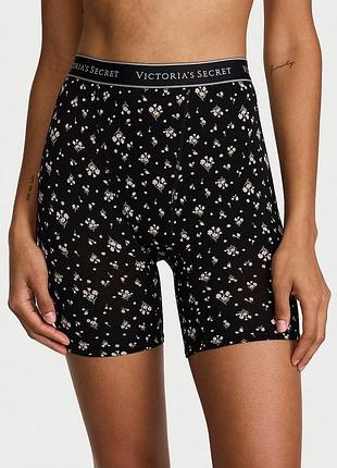 Хлопковые трусы-боксеры с завышенной талией с логотипом. victoria’s secret. оригинал 🇺🇸
