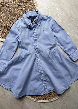 Сукня сорочка від polo ralph lauren на дівчинку 3 років