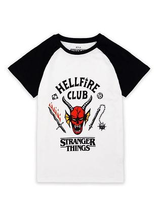 Футболка hellfire club stranger things на хлопчика 9-10 років netflix