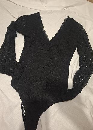 Кружевное боди bershka