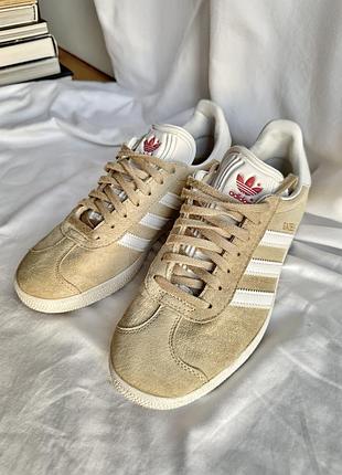 Adidas gazelle бежеві замшеві кросівки / оригінал / 38 3