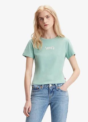 Футболка жіноча levi's slim fit 100% бавовна розмір с 179440038