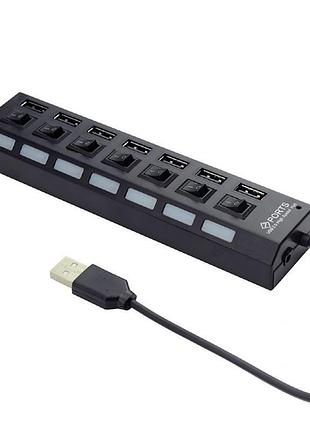 Usb-хаб gembird uhb-u2p7-03 usb-a с 7 портами usb 2.0