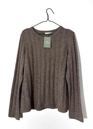 Новий коричневий джемпер в рубрик h&m
