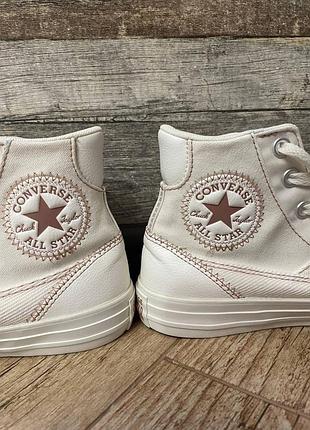 Білі кеди converse all star 4