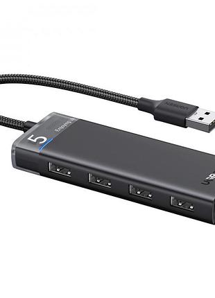 Хаб usb ugreen cm653 type-a 4 порта usb 3.2 gen1 высокоскоростной