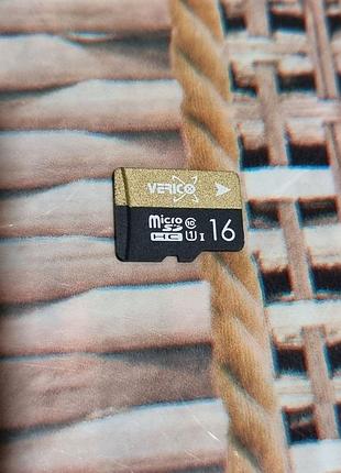 Картка пам'яті 16 Гб verico 15.0/23.5 microsd microsdhc 10 u1