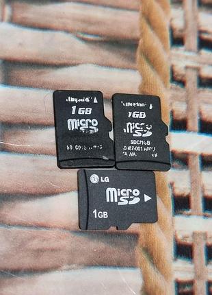 Картка пам'яті 1 гб microsd 3.00-8.15/5.69-11.6 kingston lg