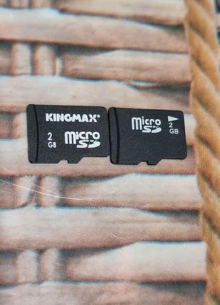 Картка пам'яті 2 гб microsd 6.40-8.20/15.1-18.9 kingmax