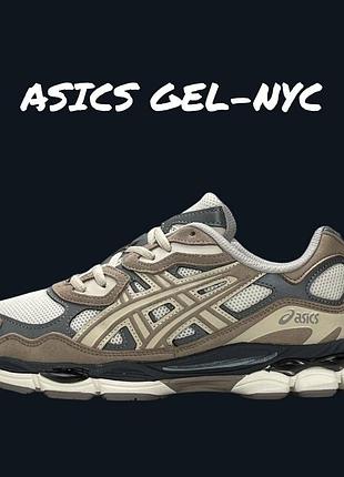 Asics gel-nyc beige white grey