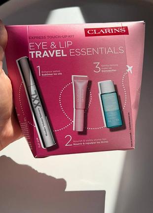 Набір clarins eye & lip travel essentials