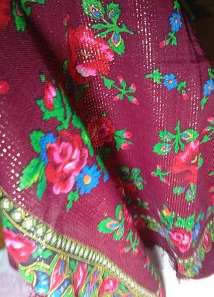 Хустинки жіночі на голову чи плечі,з люріксом.набір -3 шт.червоний,чорний,синій.