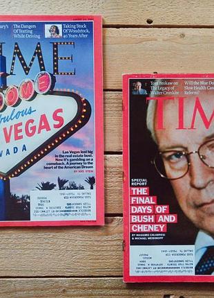 Журнал time (august 3, 2009) - джордж буш, дик чейни, time (august 24, 2009) - вегас; журналы тайм