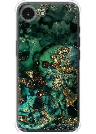 Чехол силикон с усиленными углами на телефон iphone 16e мрамор золото богатство "5419sp-3971-58250"