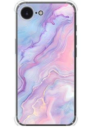 Чехол силикон с усиленными углами на телефон iphone 16e нежный мрамор "6310sp-3971-58250"