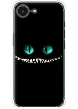 Чохол силіконовий протиударний с посиленими кутами на телефон iphone 16e чеширський кіт "689sp-3971-58250"