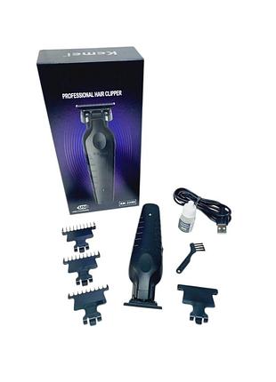 Тример kemei km-2299 з usb-зарядкою та насадками 1-3 мм
