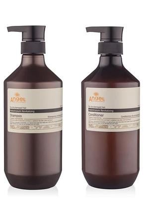 Набір для відновлення волосся angel professional provence з екстрактом безсмертника шампунь 400 мл та кондиціонер 400 мл