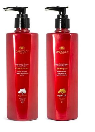 Набор для восстановления волос angel professional dancoly с аргановым маслом шампунь 800 мл и кондиционер 800 мл