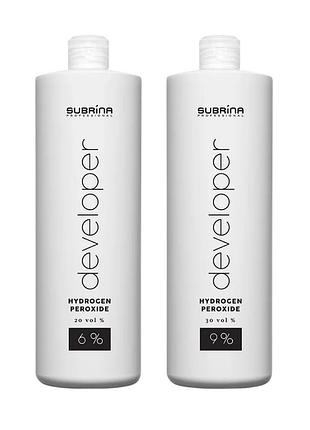 Набір окислювачів subrina professional colour developer 2 шт. 6% та 9% 1000 мл