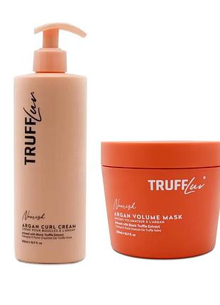 Професійний набір truffluv nourish argan duo: шампунь живильний + маска для об'єму 2 х 500 мл