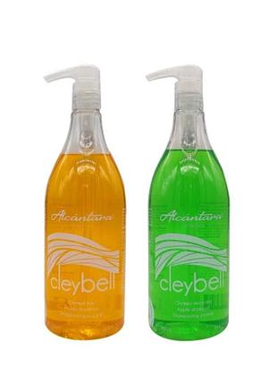 Набір технічних шампунів alcántara cleybell 2 x 1000 мл: apple + honey