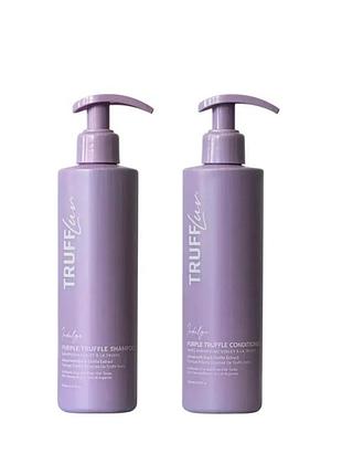 Набор truffluv purple duo 2 х 250 мл: фиолетовый шампунь и кондиционер с трюфелем для блонда