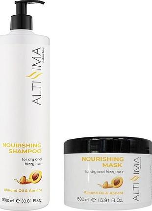 Набор для сухих и ломких волос altissima nourishing: шампунь 1000 мл + маска 500 мл