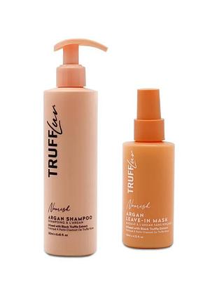 Набір truffluv nourish argan duo: шампунь живильний 250 мл + незмивна спрей-маска 125 мл