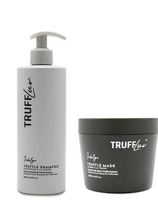 Набір "інтенсивне відновлення" truffluv indulge 2 х 500 мл: шампунь та трюфельна маска для глибокого живлення