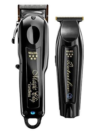 Набір для стрижки професійний wahl cordless barber combo (magic clip cordless + detailer wide cordless)