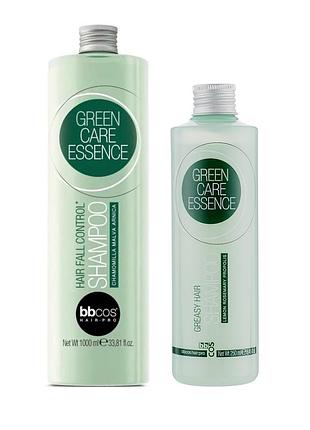 Набор шампуней bbcos green care: против выпадения 1000 мл и для жирных волос 250 мл