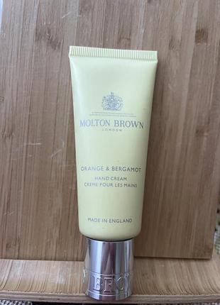 Розкішний крем для рук molton brown з ароматом апельсина та бергамоту.