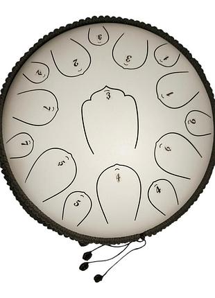 Глюкофон thl 15 нот 33 см thl tongue drum білий
