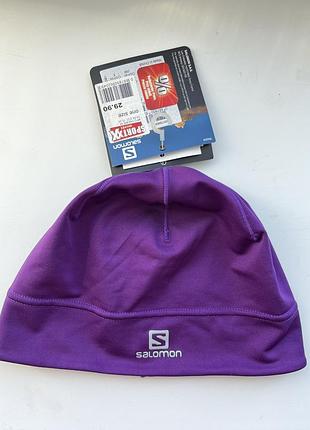 Спортивна шапка біні salomon з отвором для хвоста salomon active beanie w