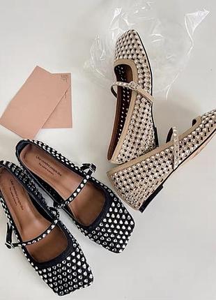 Туфли в стразах балетки в стразах