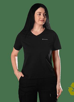 Футболка camotec pani totem logo v-neck тактична для військових активних рухів та спорту ve-33