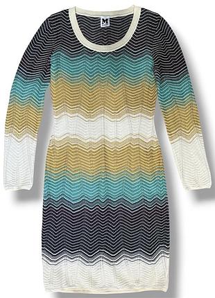 Missoni 40 xs-s яркое разноцветное плате с длинным рукавом